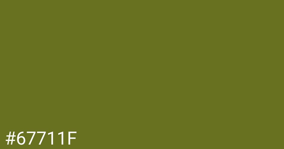 Hex color #67711f graphic