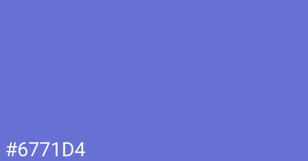 Hex color #6771d4 graphic