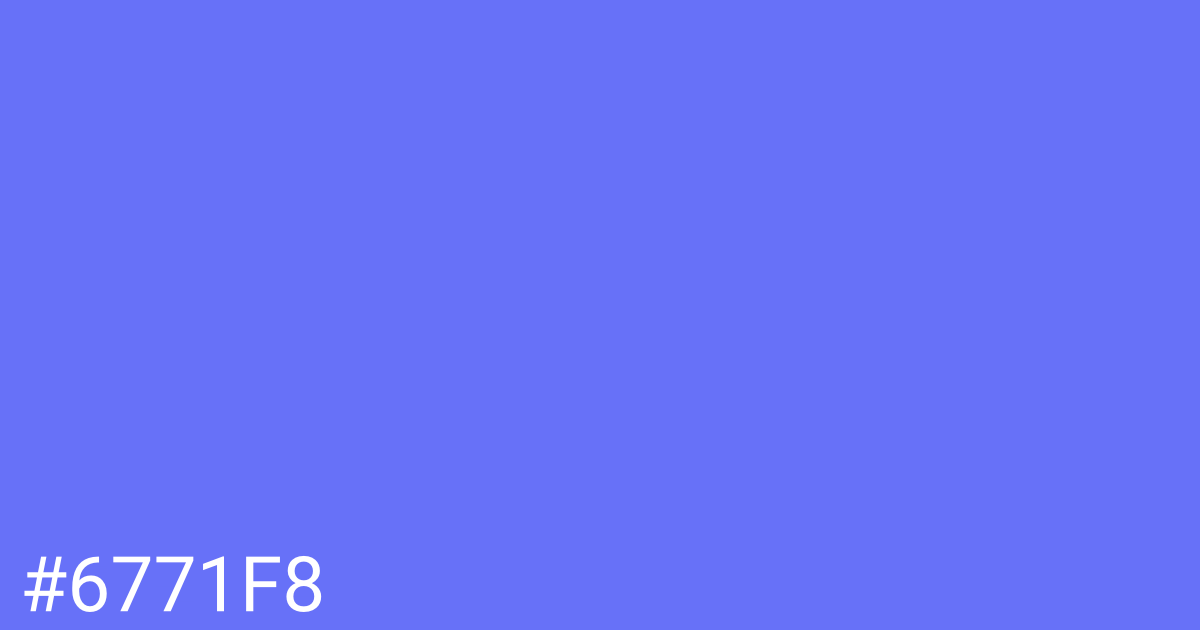 Hex color #6771f8 graphic