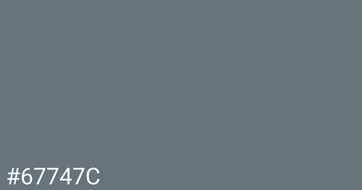 Hex color #67747c graphic