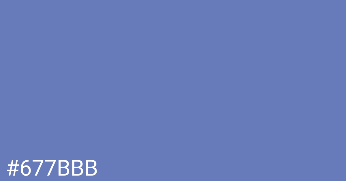 Hex color #677bbb graphic