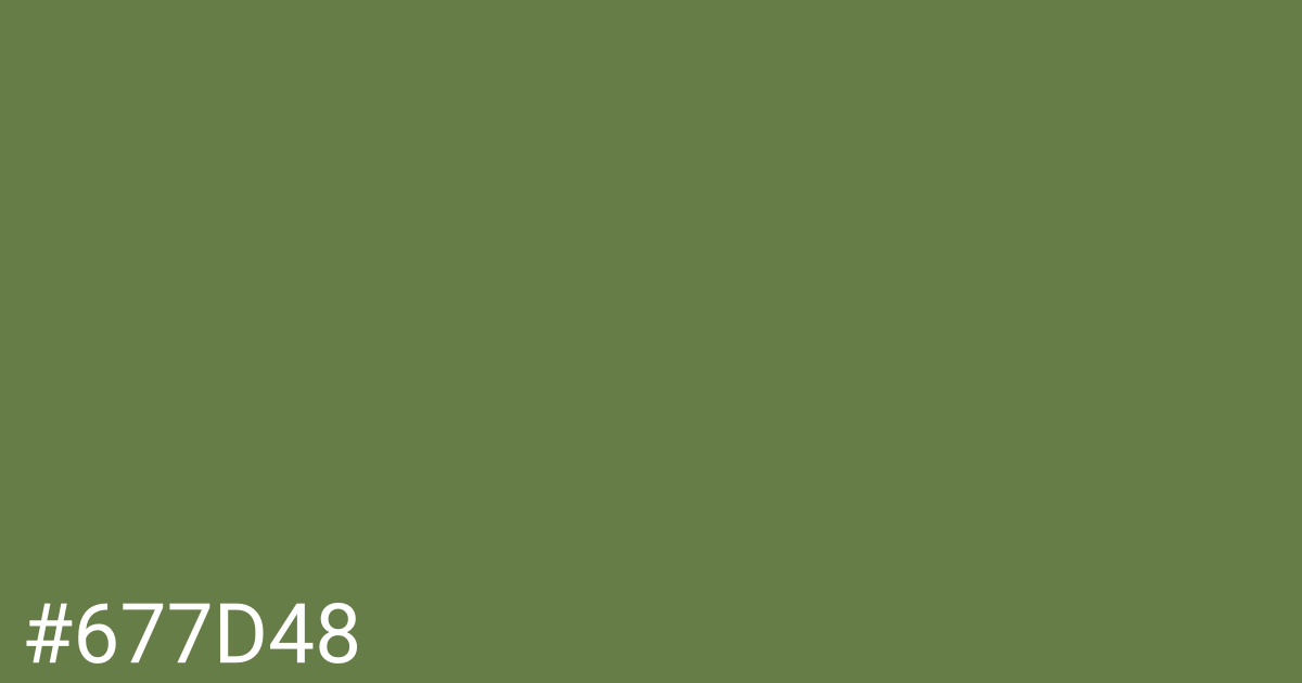 Hex color #677d48 graphic