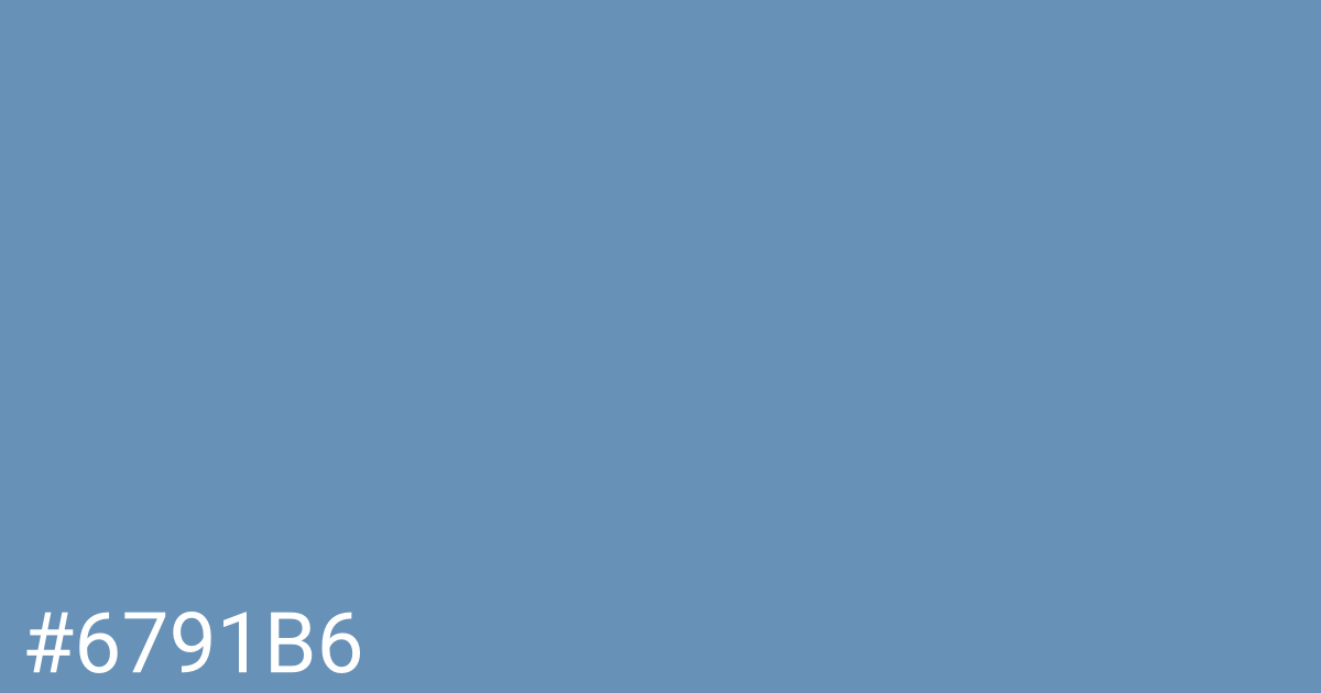 Hex color #6791b6 graphic