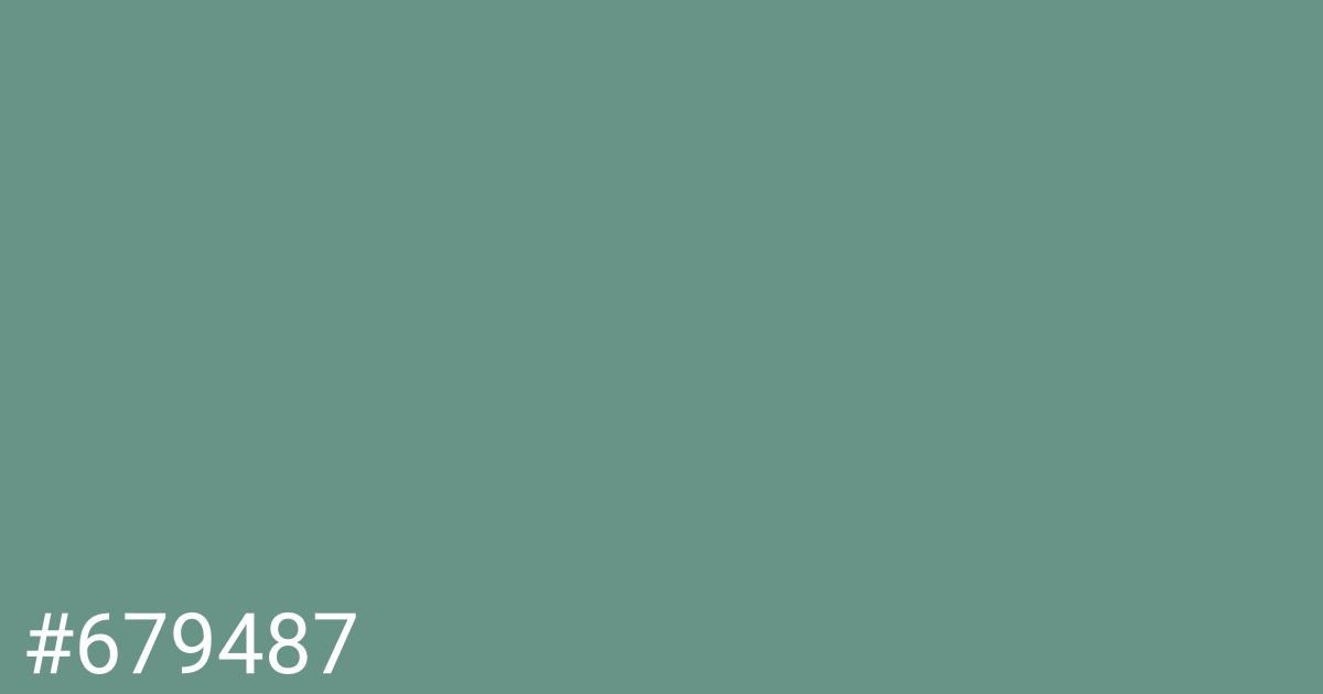 Hex color #679487 graphic