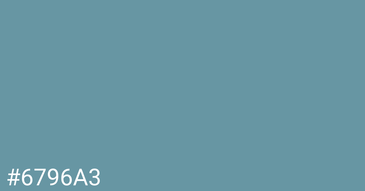 Hex color #6796a3 graphic