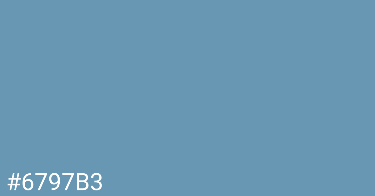 Hex color #6797b3 graphic