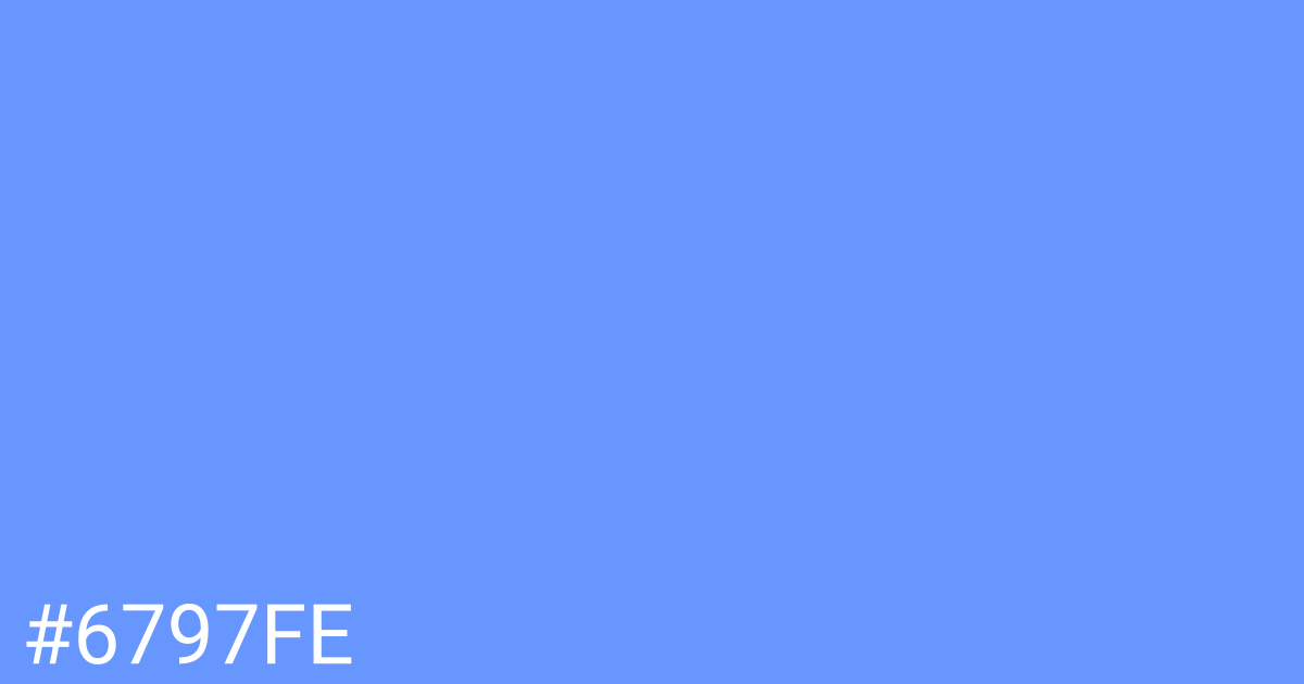 Hex color #6797fe graphic