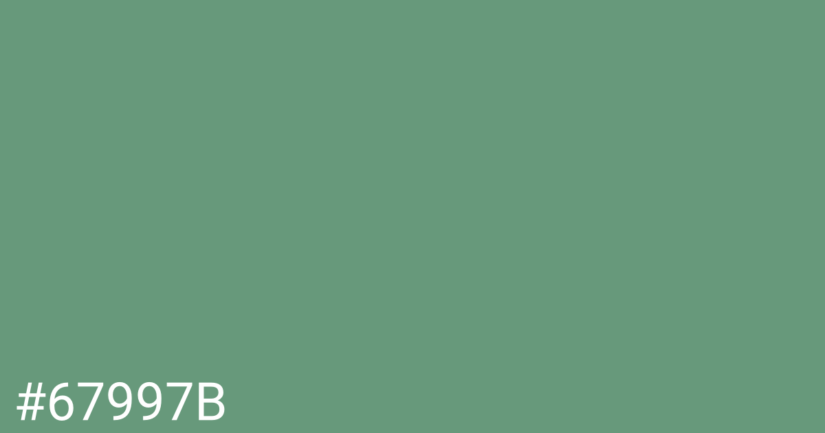 Hex color #67997b graphic