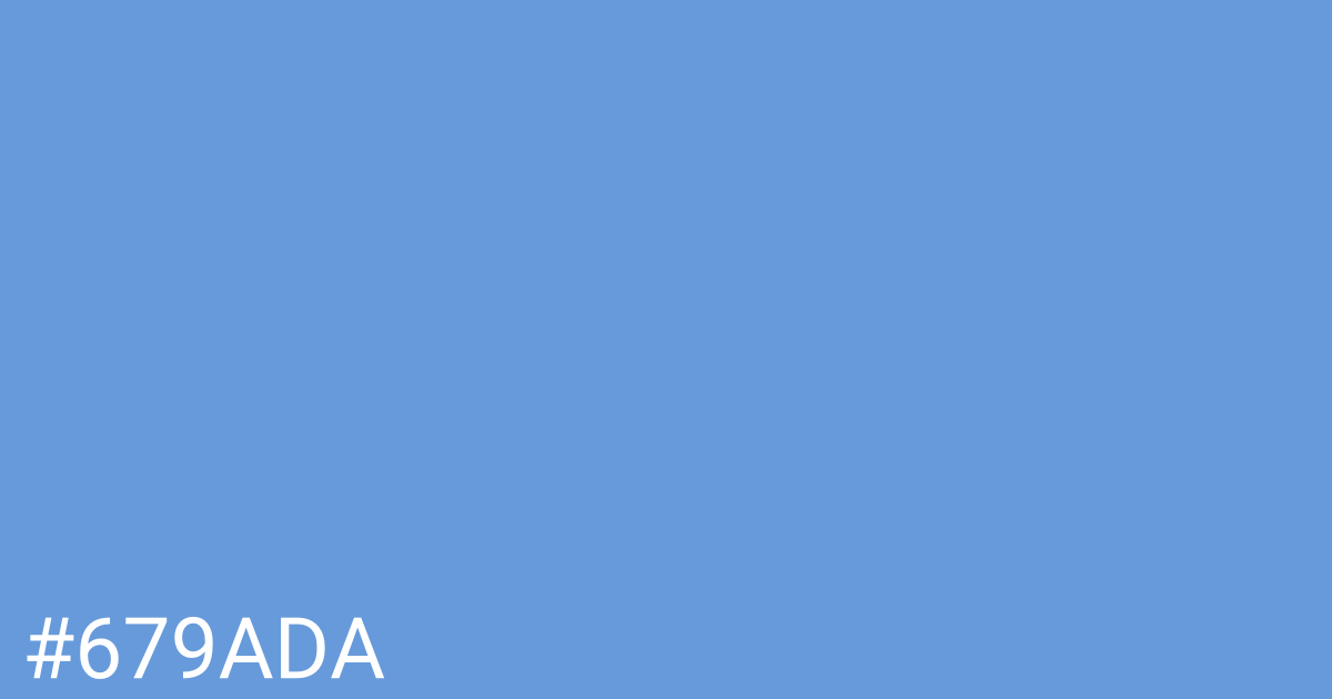 Hex color #679ada graphic