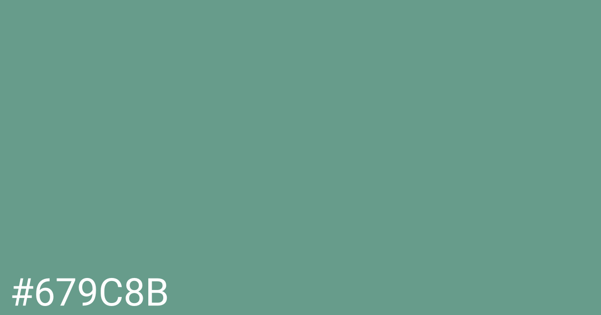 Hex color #679c8b graphic