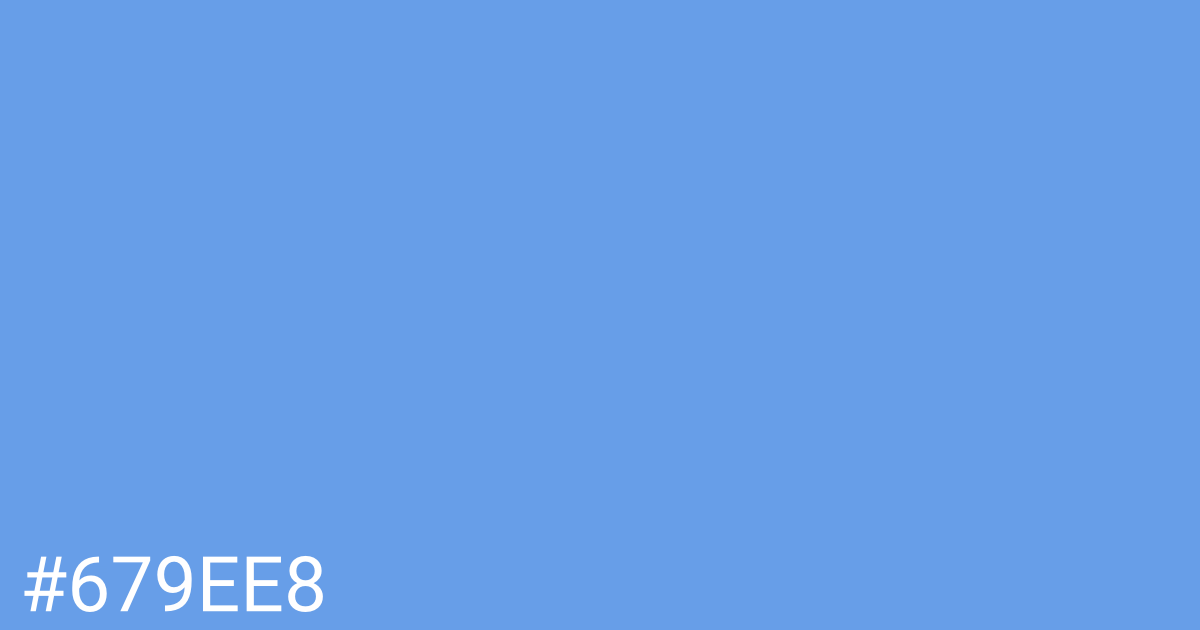 Hex color #679ee8 graphic