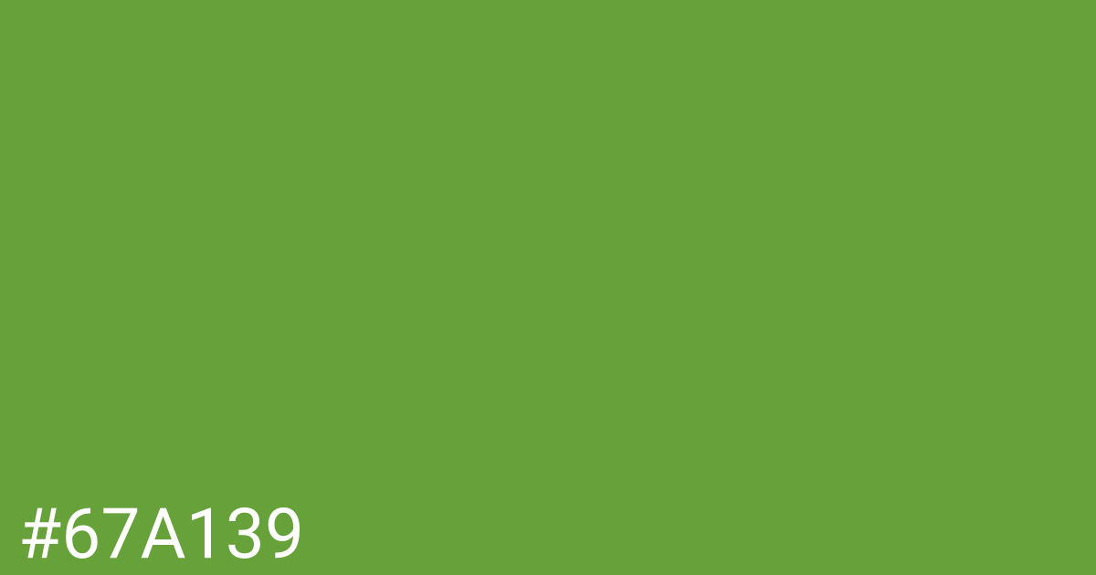 Hex color #67a139 graphic