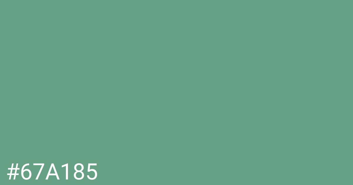 Hex color #67a185 graphic