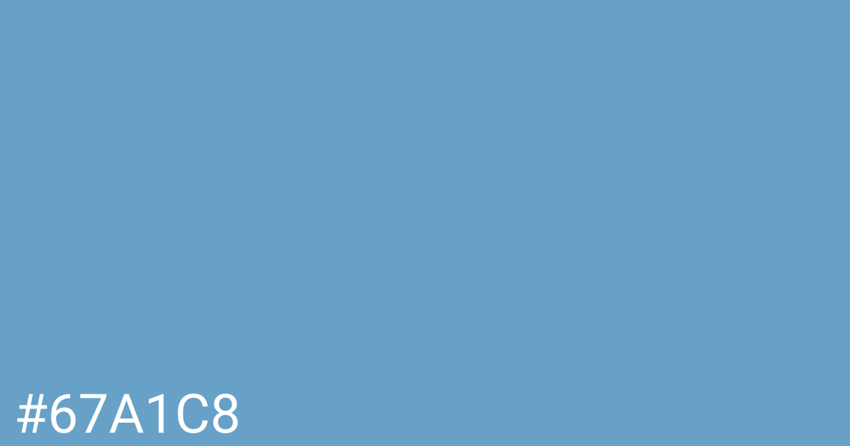 Hex color #67a1c8 graphic