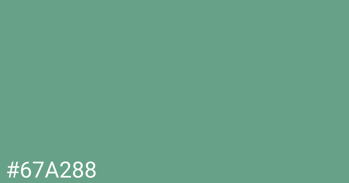 Hex color #67a288 graphic