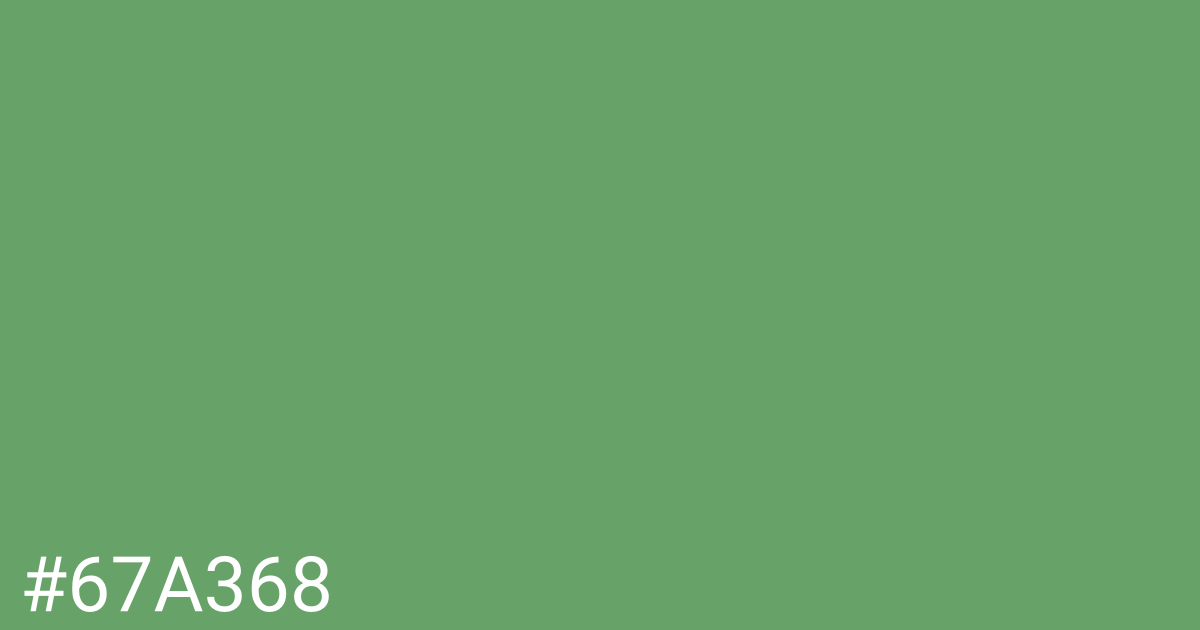 Hex color #67a368 graphic