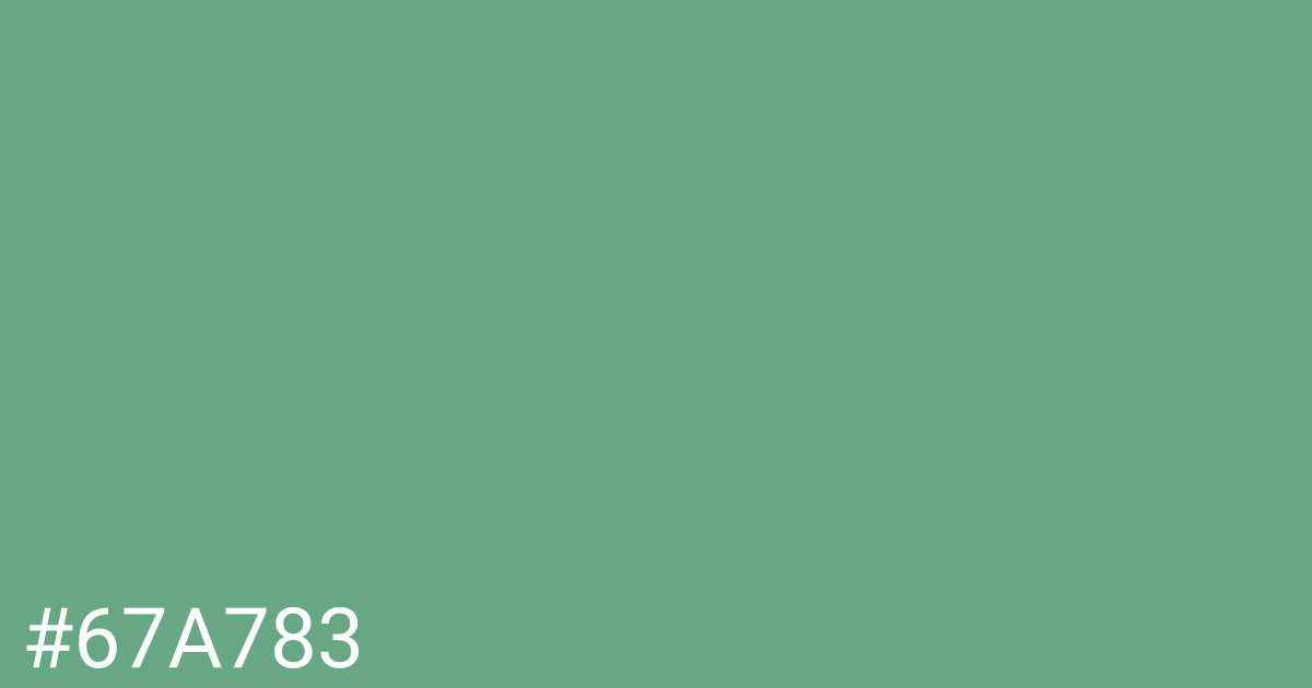 Hex color #67a783 graphic