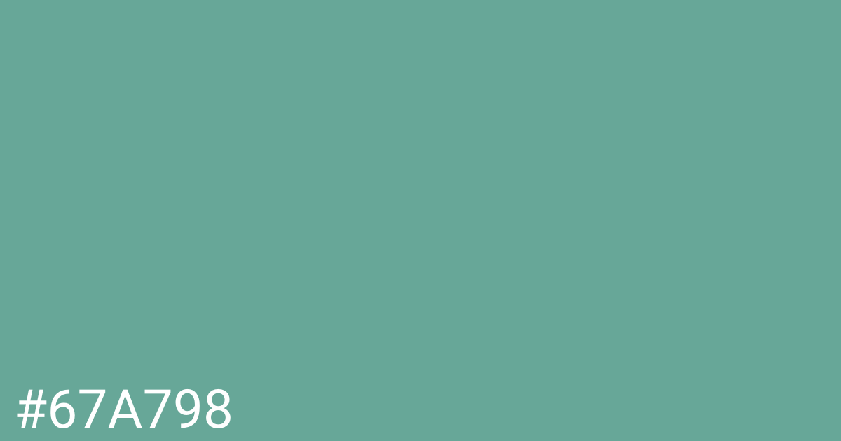 Hex color #67a798 graphic