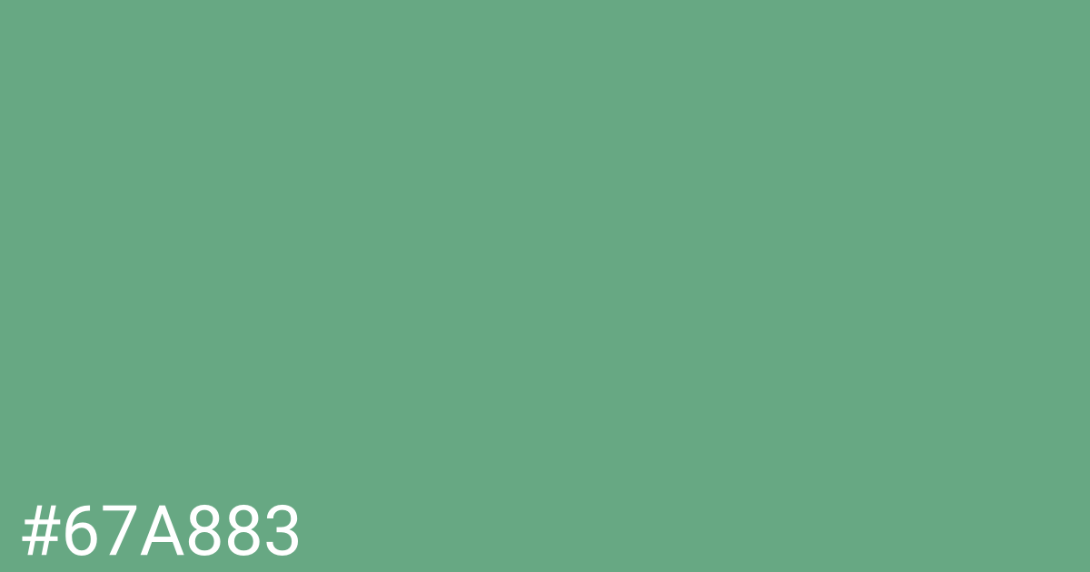 Hex color #67a883 graphic