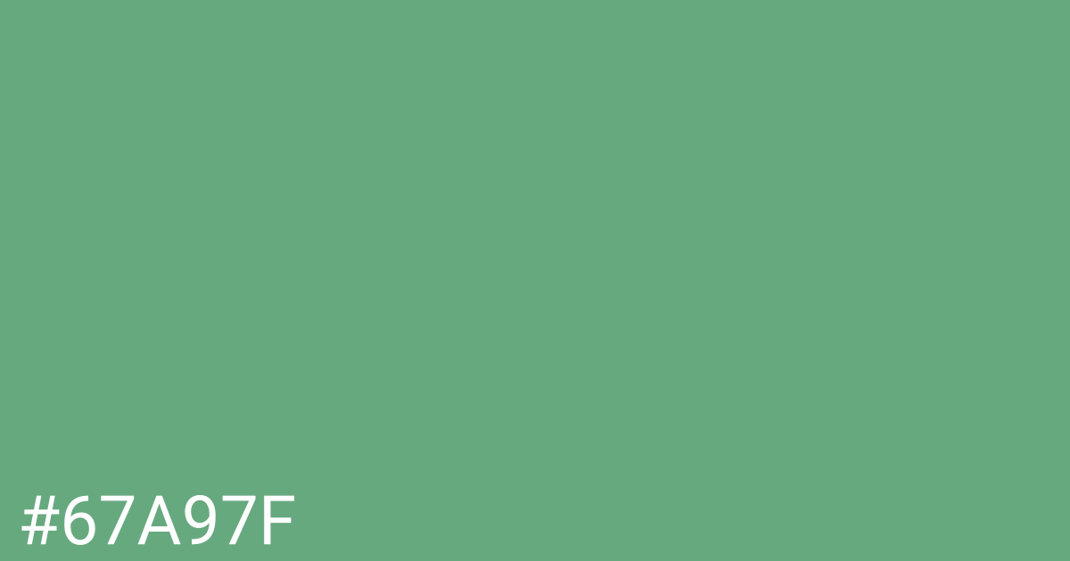 Hex color #67a97f graphic