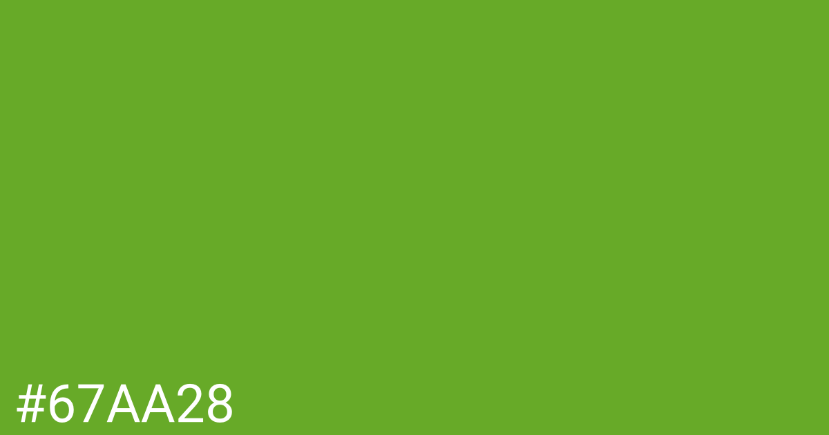 Hex color #67aa28 graphic