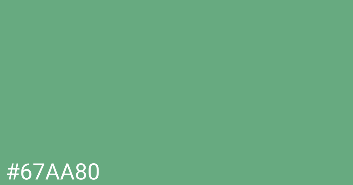 Hex color #67aa80 graphic