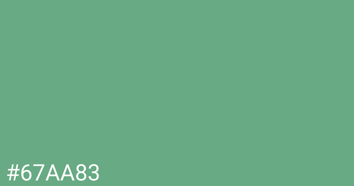 Hex color #67aa83 graphic