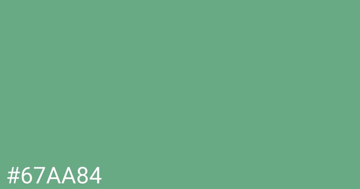 Hex color #67aa84 graphic