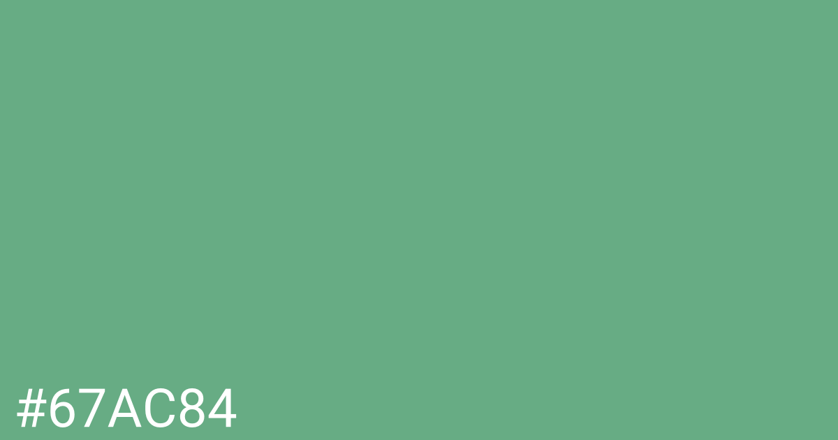 Hex color #67ac84 graphic