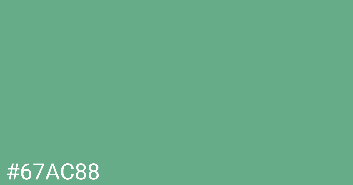 Hex color #67ac88 graphic