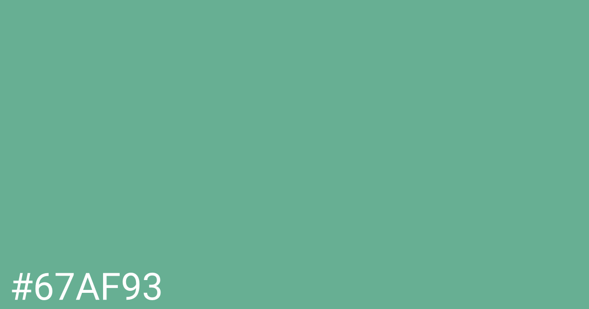 Hex color #67af93 graphic