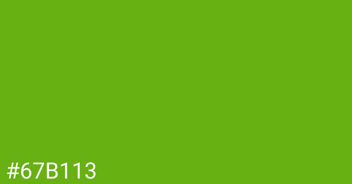 Hex color #67b113 graphic