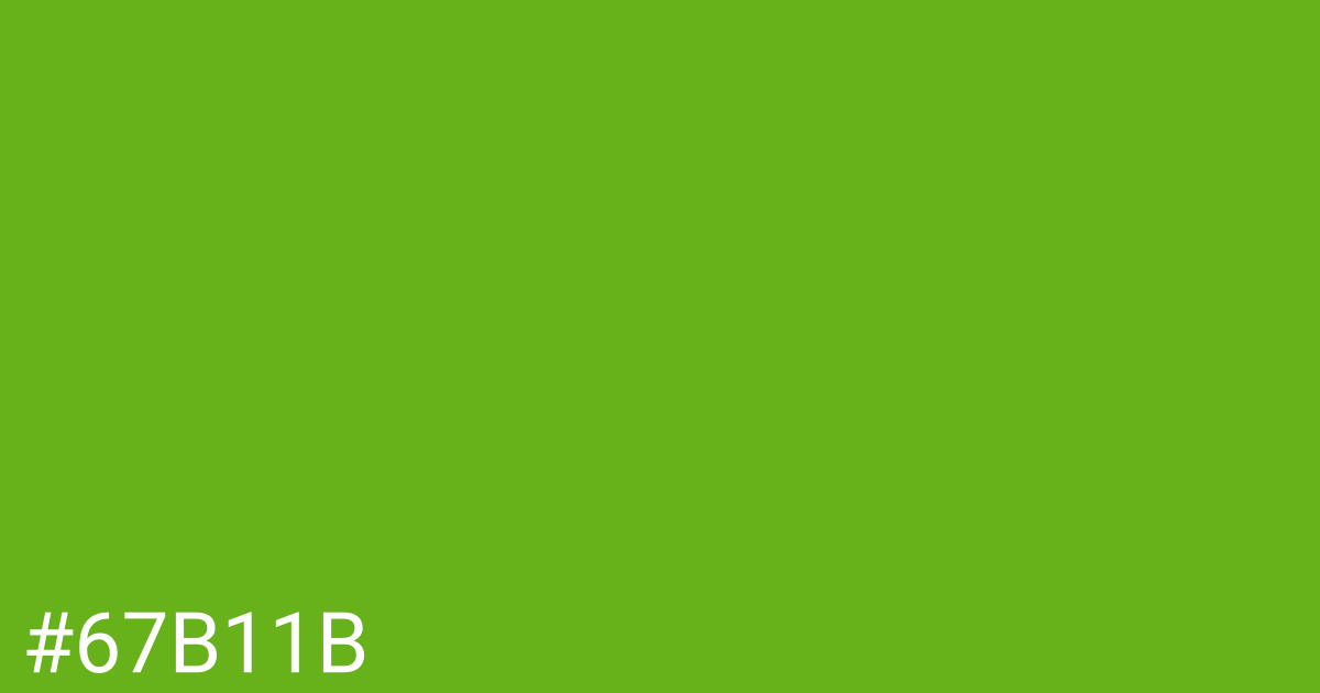 Hex color #67b11b graphic