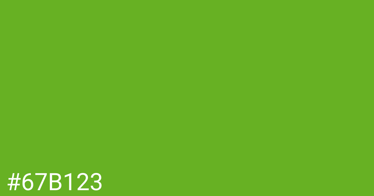 Hex color #67b123 graphic