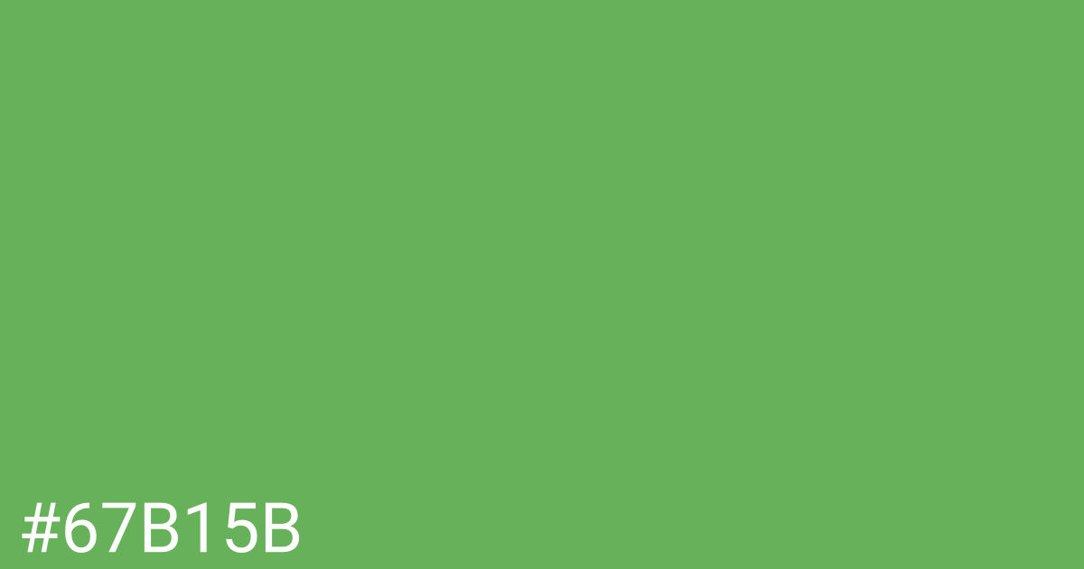 Hex color #67b15b graphic