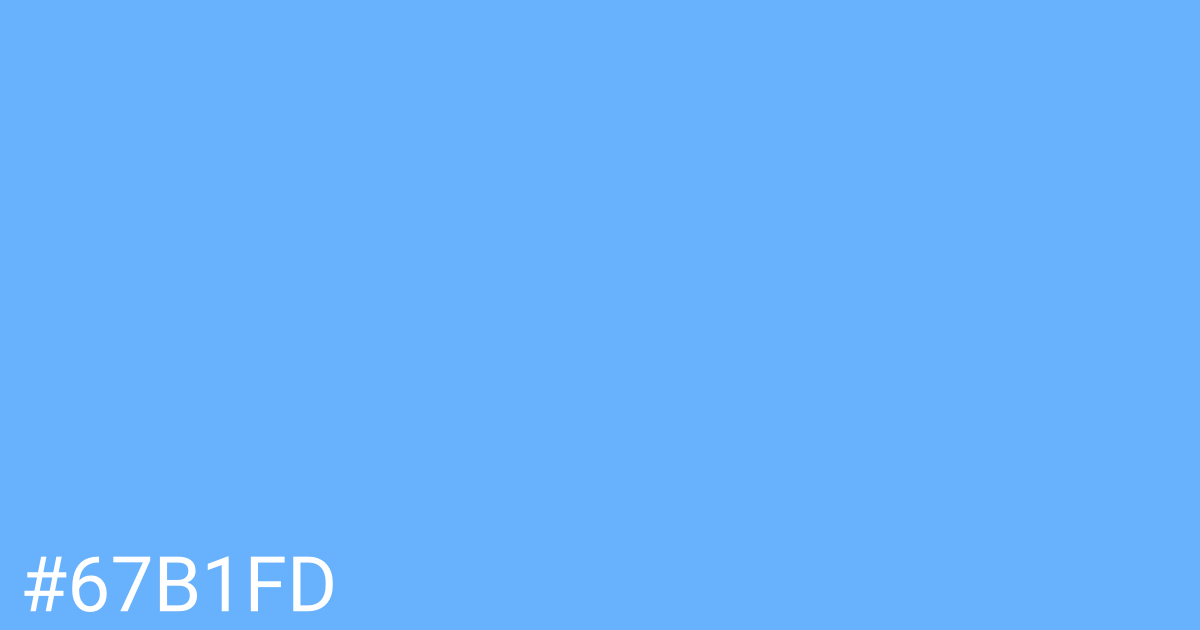 Hex color #67b1fd graphic