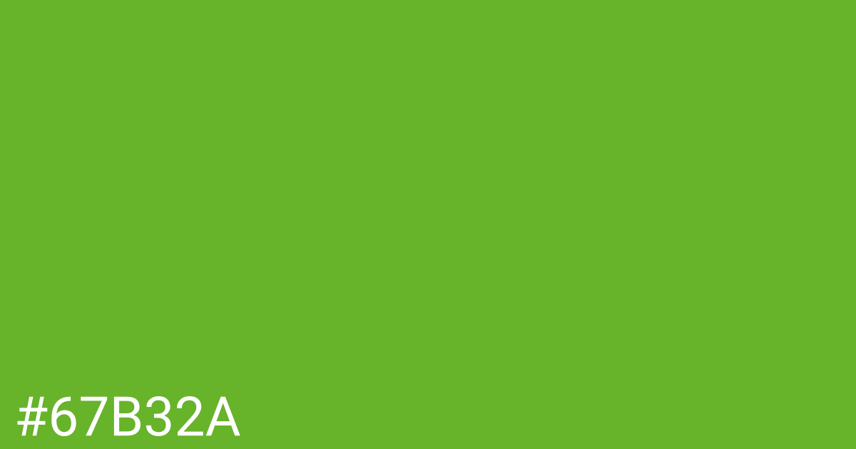 Hex color #67b32a graphic