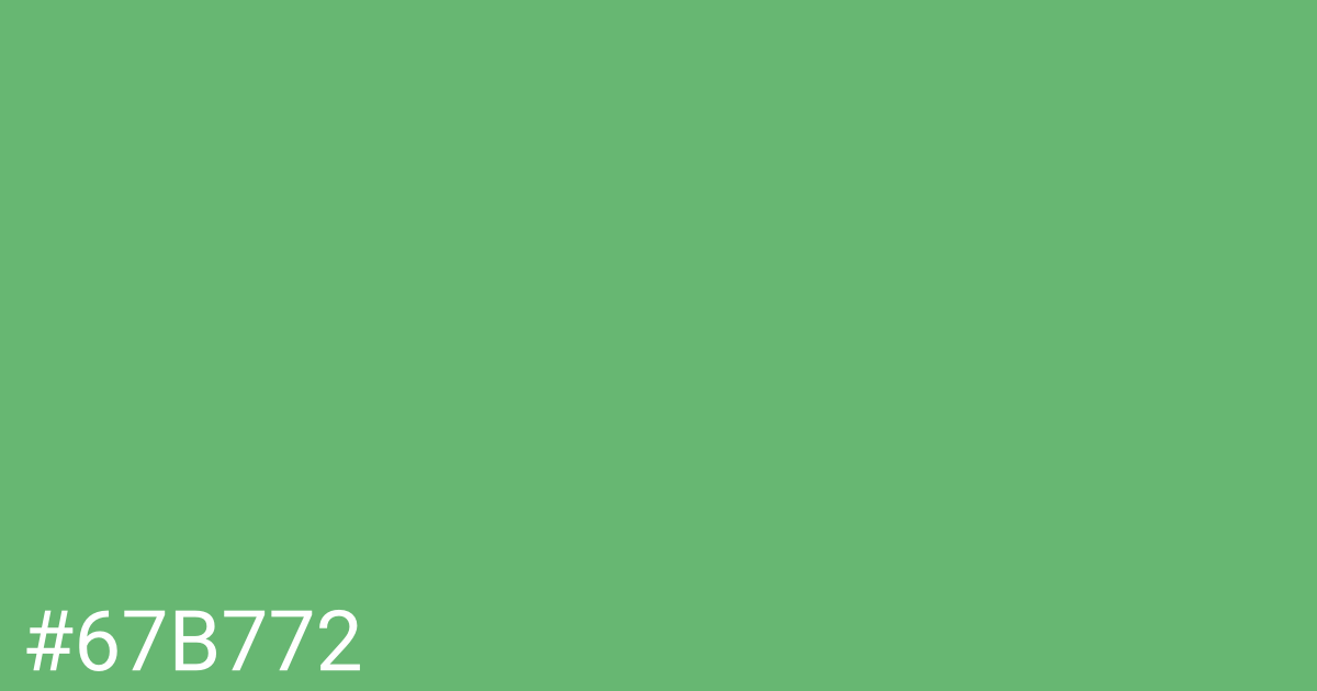 Hex color #67b772 graphic