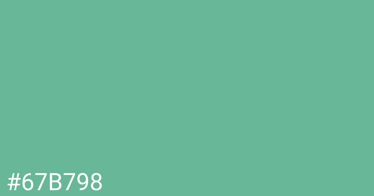 Hex color #67b798 graphic