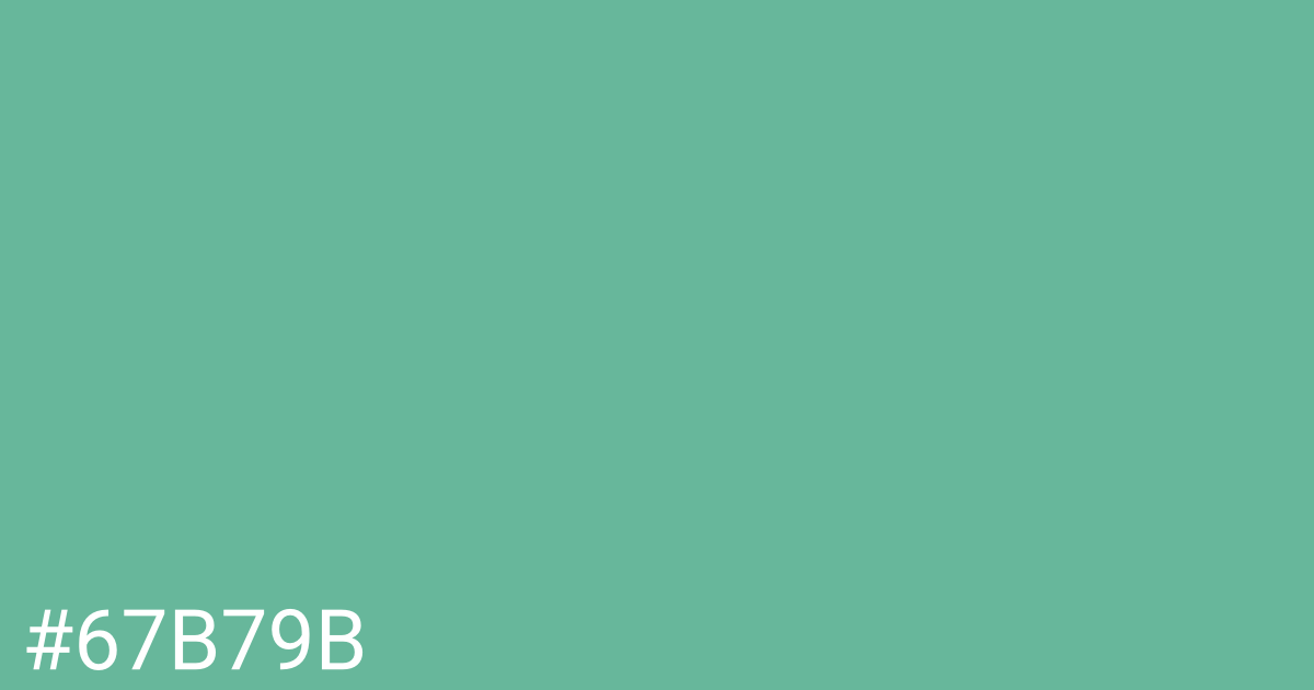 Hex color #67b79b graphic