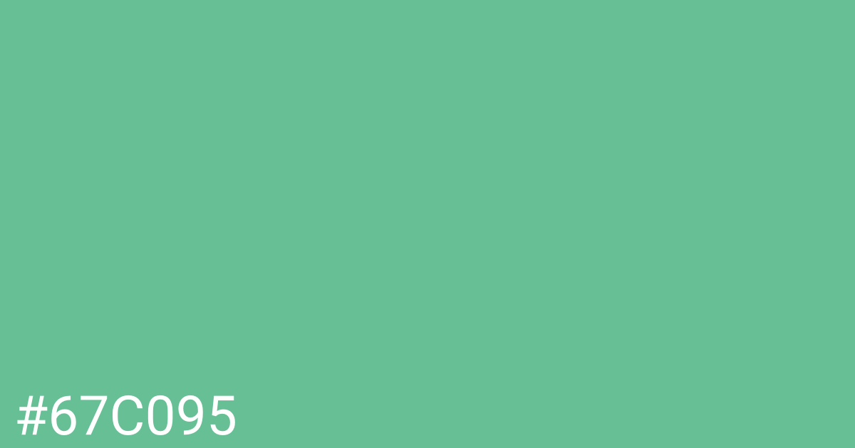 Hex color #67c095 graphic