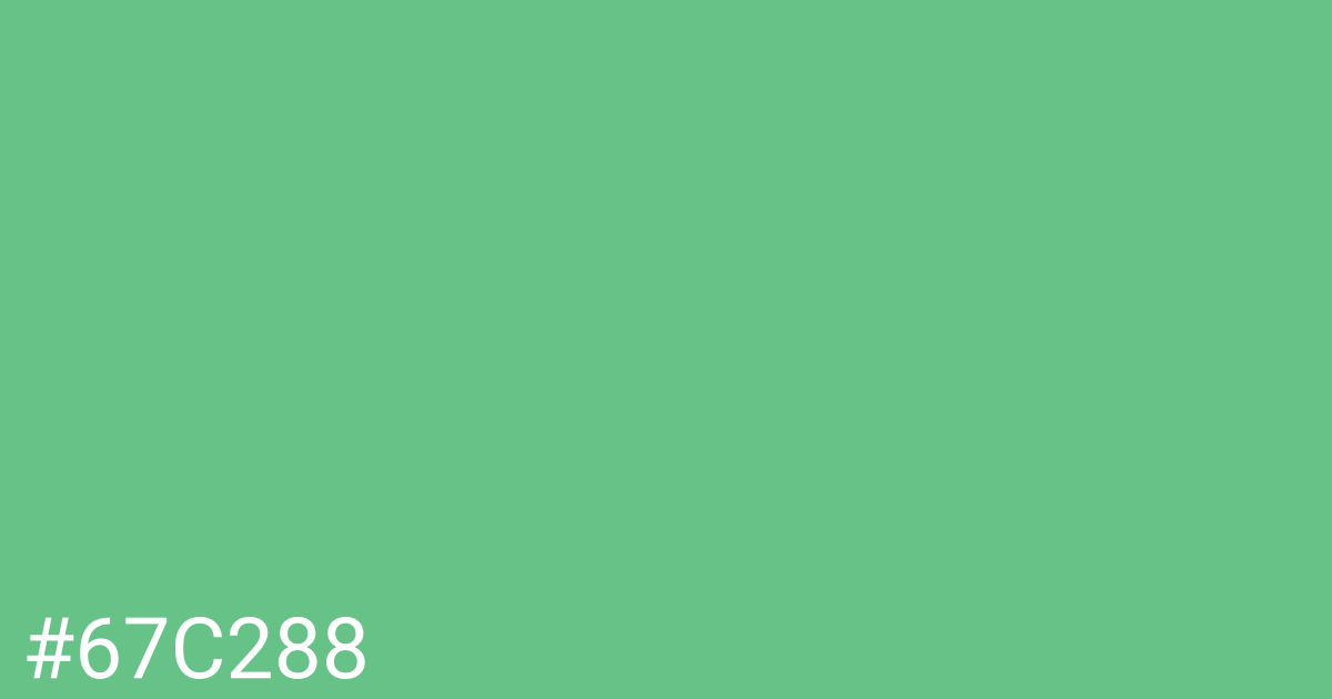 Hex color #67c288 graphic