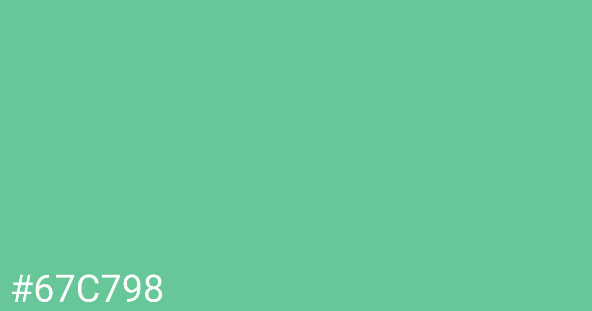 Hex color #67c798 graphic