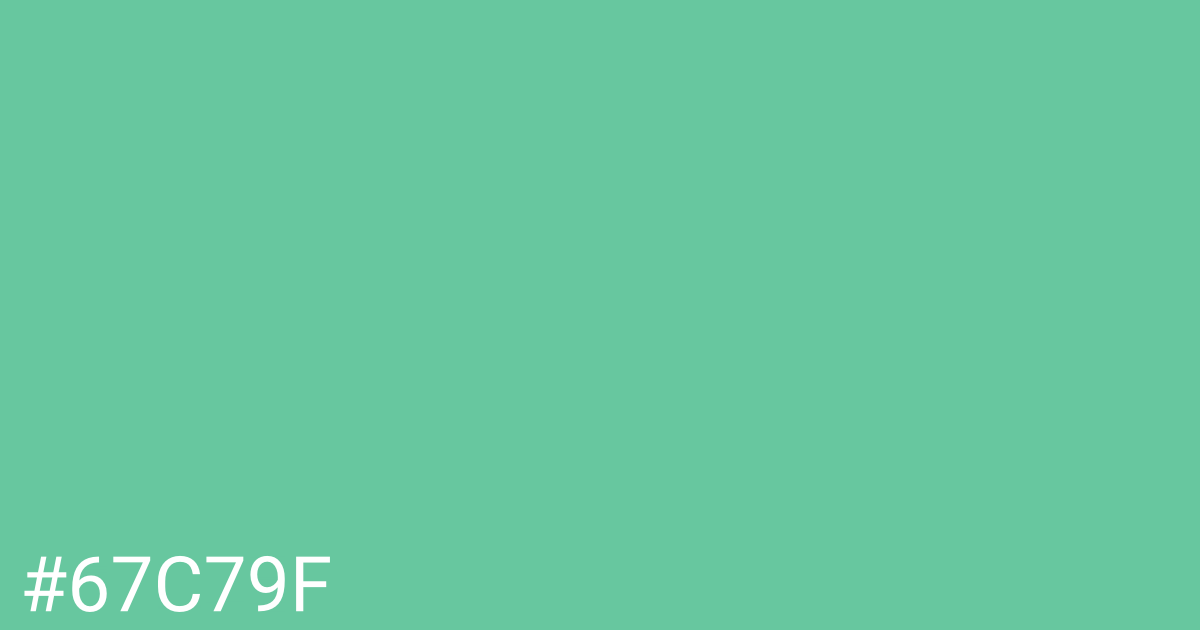 Hex color #67c79f graphic