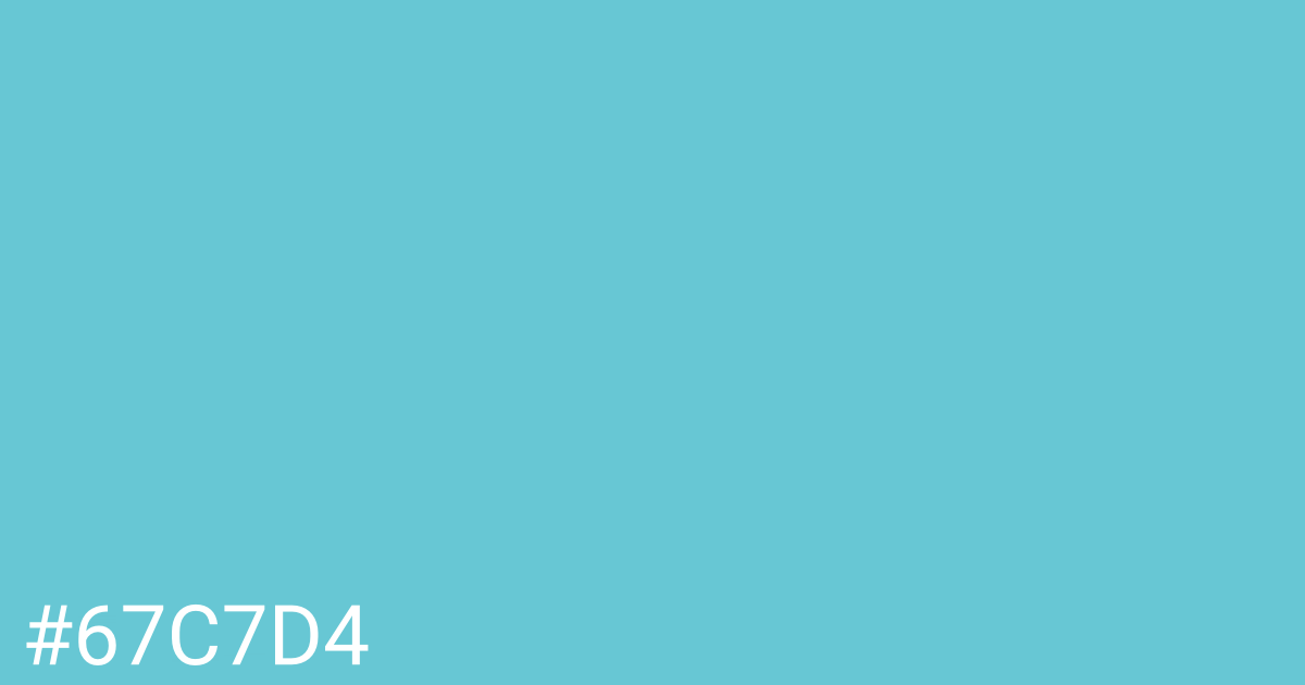 Hex color #67c7d4 graphic