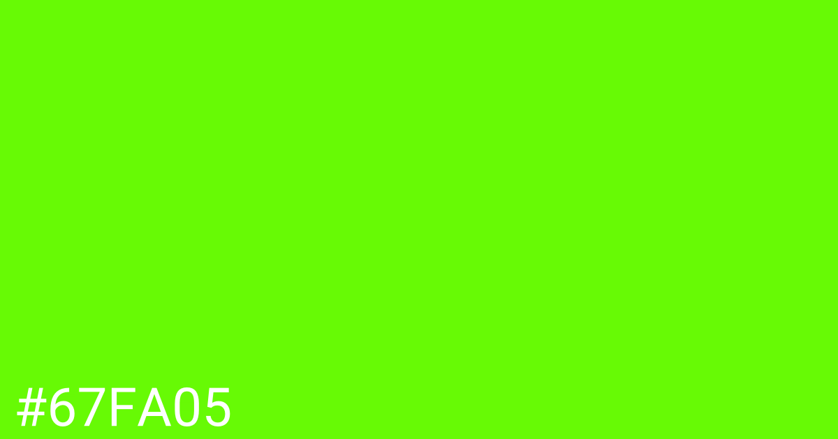 Hex color #67fa05 graphic