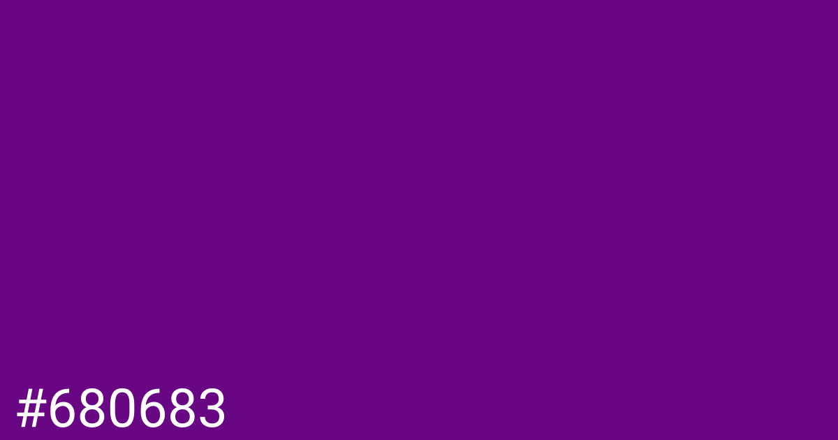 Hex color #680683 graphic