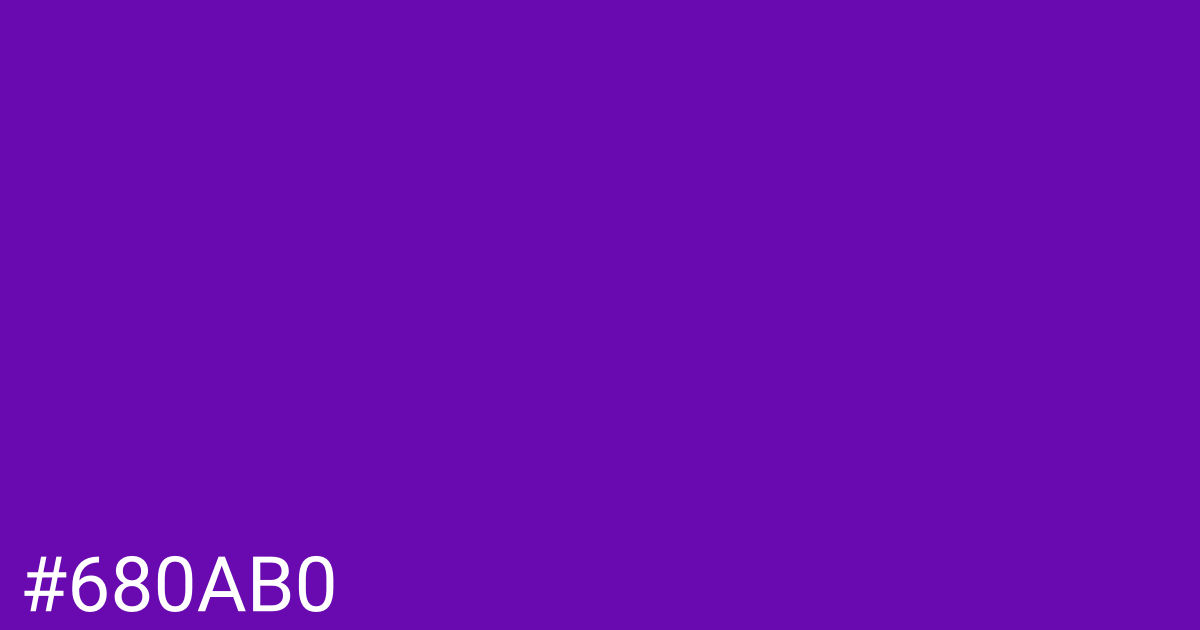 Hex color #680ab0 graphic