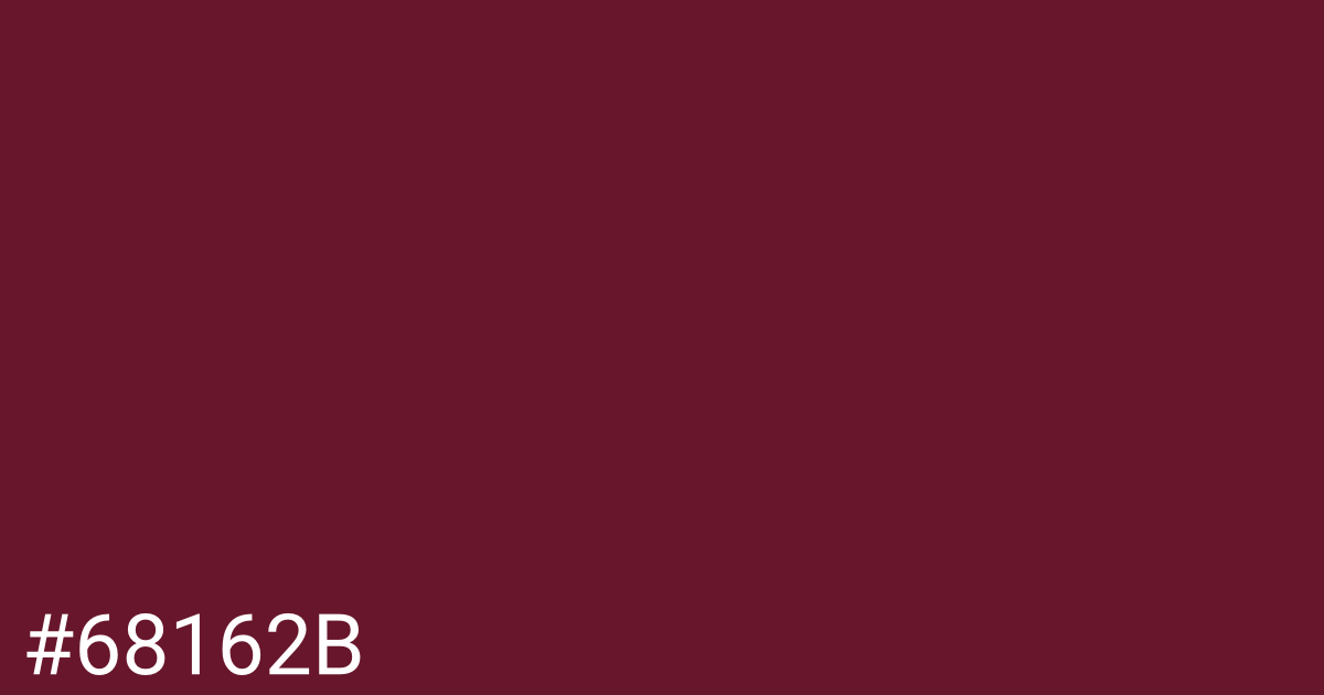 Hex color #68162b graphic