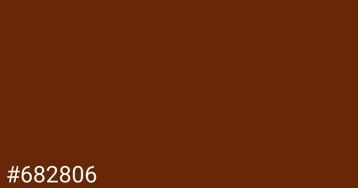 Hex color #682806 graphic